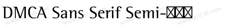 DMCA Sans Serif Semi字体转换